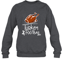 Turkey And Football Thanksgiving Day Football Fan Holiday Gift Crewneck Sweatshirt Crewneck Sweatshirt - jonhlittlestore88