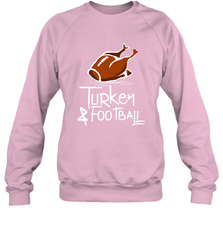 Turkey And Football Thanksgiving Day Football Fan Holiday Gift Crewneck Sweatshirt Crewneck Sweatshirt - jonhlittlestore88