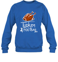 Turkey And Football Thanksgiving Day Football Fan Holiday Gift Crewneck Sweatshirt Crewneck Sweatshirt - jonhlittlestore88