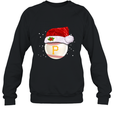 Pittsburgh Pirates Logo Baseball Ball Christmas Santa Hat Xmas Sport Funny Snow Crewneck Sweatshirt