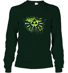 Legend Of Zelda Triforce Logo Paint Splatter Long Sleeve T-Shirt Long Sleeve T-Shirt - jonhlittlestore88