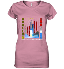 Apollo 11 50th Anniversary Moon Landing 1969 2019 Science Women's V-Neck T-Shirt Women's V-Neck T-Shirt - jonhlittlestore88