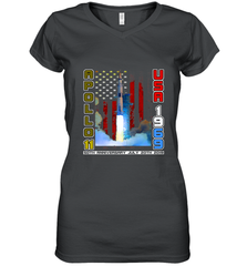 Apollo 11 50th Anniversary Moon Landing 1969 2019 Science Women's V-Neck T-Shirt Women's V-Neck T-Shirt - jonhlittlestore88