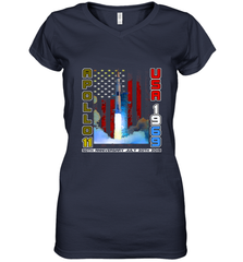 Apollo 11 50th Anniversary Moon Landing 1969 2019 Science Women's V-Neck T-Shirt Women's V-Neck T-Shirt - jonhlittlestore88