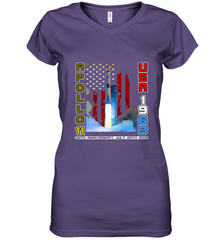 Apollo 11 50th Anniversary Moon Landing 1969 2019 Science Women's V-Neck T-Shirt Women's V-Neck T-Shirt - jonhlittlestore88