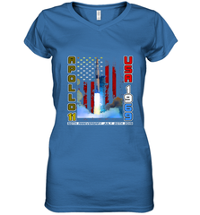 Apollo 11 50th Anniversary Moon Landing 1969 2019 Science Women's V-Neck T-Shirt Women's V-Neck T-Shirt - jonhlittlestore88