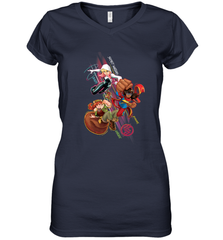Marvel Rising Secret Warriors Group Shot Action Pose Women's V-Neck T-Shirt Women's V-Neck T-Shirt - jonhlittlestore88