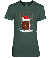 NFL Christmas Football Reindeer Funny Santa Hat Xmas Kids Gift Women's Premium T-Shirt Women's Premium T-Shirt - jonhlittlestore88