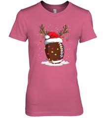 NFL Christmas Football Reindeer Funny Santa Hat Xmas Kids Gift Women's Premium T-Shirt Women's Premium T-Shirt - jonhlittlestore88