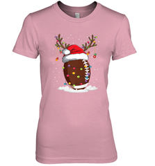 NFL Christmas Football Reindeer Funny Santa Hat Xmas Kids Gift Women's Premium T-Shirt Women's Premium T-Shirt - jonhlittlestore88