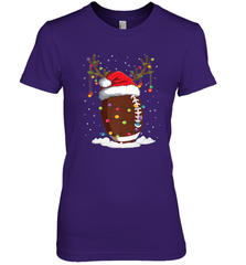 NFL Christmas Football Reindeer Funny Santa Hat Xmas Kids Gift Women's Premium T-Shirt Women's Premium T-Shirt - jonhlittlestore88