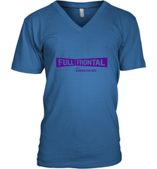 Full Frontal with Samantha Bee Purple Logo Men's V-Neck Men's V-Neck - jonhlittlestore88