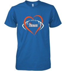 NFL New England Patriots Heart Love Football Men's Premium T-Shirt Men's Premium T-Shirt - jonhlittlestore88