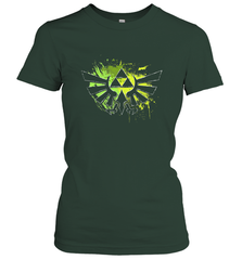 Legend Of Zelda Triforce Logo Paint Splatter Women's T-Shirt Women's T-Shirt - jonhlittlestore88