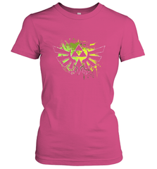Legend Of Zelda Triforce Logo Paint Splatter Women's T-Shirt Women's T-Shirt - jonhlittlestore88