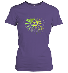 Legend Of Zelda Triforce Logo Paint Splatter Women's T-Shirt Women's T-Shirt - jonhlittlestore88