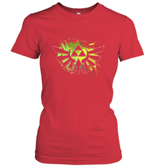 Legend Of Zelda Triforce Logo Paint Splatter Women's T-Shirt Women's T-Shirt - jonhlittlestore88