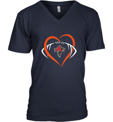 NFLAtlanta Falcons Heart Love Football Men's V-Neck Men's V-Neck - jonhlittlestore88