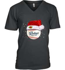 San Diego Padres Baseball Ball Christmas Santa Hat Xmas Sport Funny Snow Men's V-Neck Men's V-Neck - jonhlittlestore88