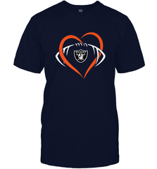 NFL Oakland Raiderss Heart Love Football Men's T-Shirt Men's T-Shirt - jonhlittlestore88