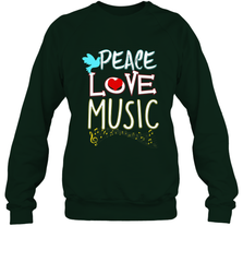 Peace Love Music Hippie Hipster Festival Crewneck Sweatshirt Crewneck Sweatshirt - jonhlittlestore88