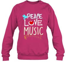 Peace Love Music Hippie Hipster Festival Crewneck Sweatshirt Crewneck Sweatshirt - jonhlittlestore88