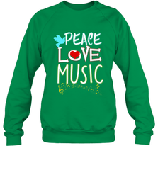 Peace Love Music Hippie Hipster Festival Crewneck Sweatshirt Crewneck Sweatshirt - jonhlittlestore88