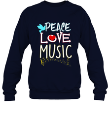 Peace Love Music Hippie Hipster Festival Crewneck Sweatshirt Crewneck Sweatshirt - jonhlittlestore88