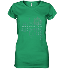 Supernatural For Men Woman Women's V-Neck T-Shirt Women's V-Neck T-Shirt - jonhlittlestore88