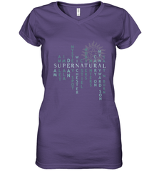 Supernatural For Men Woman Women's V-Neck T-Shirt Women's V-Neck T-Shirt - jonhlittlestore88
