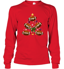 NFL Christmas Pajama Football Christmas Ornaments Tree Xmas Gift Long Sleeve T-Shirt Long Sleeve T-Shirt - jonhlittlestore88