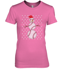 UGLY CHRISTMAS Baseball Snowman Holiday Santa Funny Men Gift Women's Premium T-Shirt Women's Premium T-Shirt - jonhlittlestore88