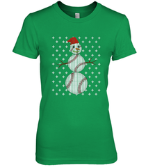 UGLY CHRISTMAS Baseball Snowman Holiday Santa Funny Men Gift Women's Premium T-Shirt Women's Premium T-Shirt - jonhlittlestore88