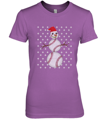 UGLY CHRISTMAS Baseball Snowman Holiday Santa Funny Men Gift Women's Premium T-Shirt Women's Premium T-Shirt - jonhlittlestore88