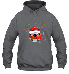 Santa Hat Soccer Reindeer Christmas Funny Players Football Hooded Sweatshirt Hooded Sweatshirt - jonhlittlestore88