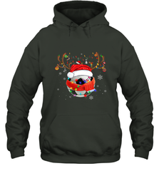 Santa Hat Soccer Reindeer Christmas Funny Players Football Hooded Sweatshirt Hooded Sweatshirt - jonhlittlestore88