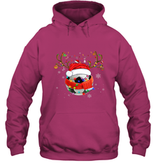 Santa Hat Soccer Reindeer Christmas Funny Players Football Hooded Sweatshirt Hooded Sweatshirt - jonhlittlestore88