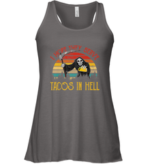Vintage I Hope They Serve Tacos In Hell Halloween Costume Women's Racerback Tank Women's Racerback Tank - jonhlittlestore88