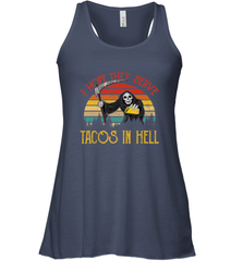Vintage I Hope They Serve Tacos In Hell Halloween Costume Women's Racerback Tank Women's Racerback Tank - jonhlittlestore88