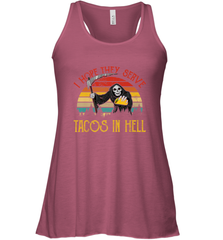 Vintage I Hope They Serve Tacos In Hell Halloween Costume Women's Racerback Tank Women's Racerback Tank - jonhlittlestore88