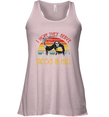 Vintage I Hope They Serve Tacos In Hell Halloween Costume Women's Racerback Tank Women's Racerback Tank - jonhlittlestore88