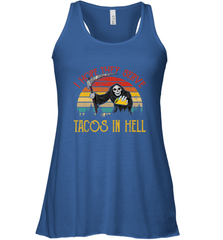 Vintage I Hope They Serve Tacos In Hell Halloween Costume Women's Racerback Tank Women's Racerback Tank - jonhlittlestore88