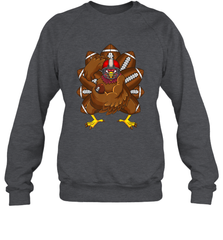 Cool Turkey Football Feathers Funny Thanksgiving Sports Crewneck Sweatshirt Crewneck Sweatshirt - jonhlittlestore88