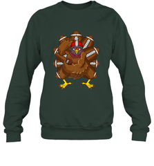 Cool Turkey Football Feathers Funny Thanksgiving Sports Crewneck Sweatshirt Crewneck Sweatshirt - jonhlittlestore88