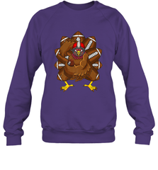 Cool Turkey Football Feathers Funny Thanksgiving Sports Crewneck Sweatshirt Crewneck Sweatshirt - jonhlittlestore88