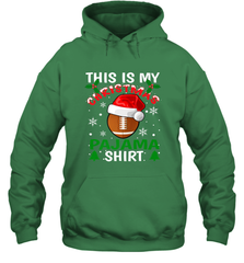 NFL This Is My Football Christmas Pajama Gift Football Lover Hooded Sweatshirt Hooded Sweatshirt - jonhlittlestore88
