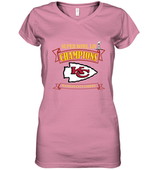 NFL Kansas City Chiefs Pro Line by Fanatics Super Bowl LIV Champions Women's V-Neck T-Shirt Women's V-Neck T-Shirt - jonhlittlestore88