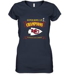 NFL Kansas City Chiefs Pro Line by Fanatics Super Bowl LIV Champions Women's V-Neck T-Shirt Women's V-Neck T-Shirt - jonhlittlestore88