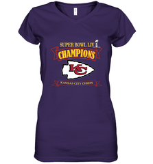 NFL Kansas City Chiefs Pro Line by Fanatics Super Bowl LIV Champions Women's V-Neck T-Shirt Women's V-Neck T-Shirt - jonhlittlestore88