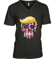 Trump sugar skull Men's V-Neck
